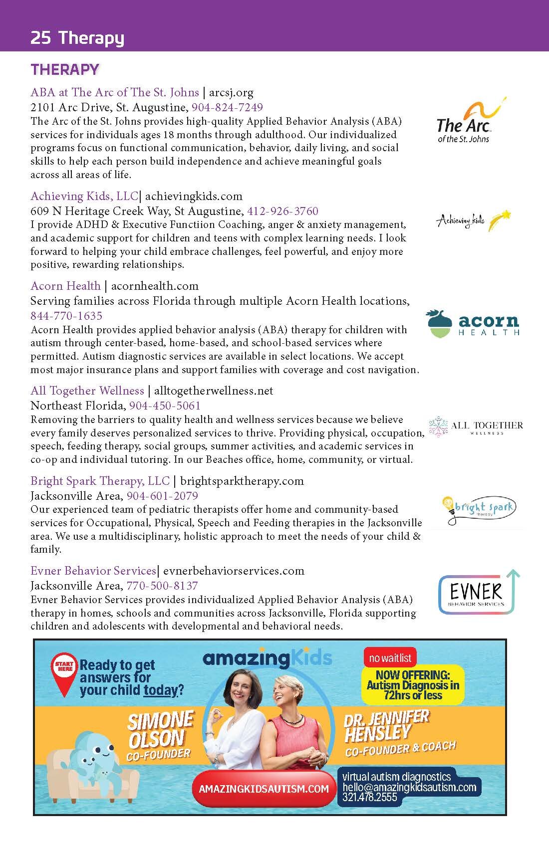 Bright Feats Jacksonville 2026 booklet page 26