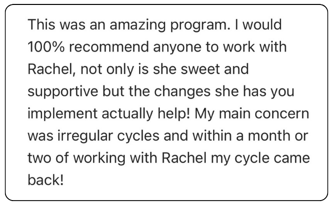 Client testimonial
