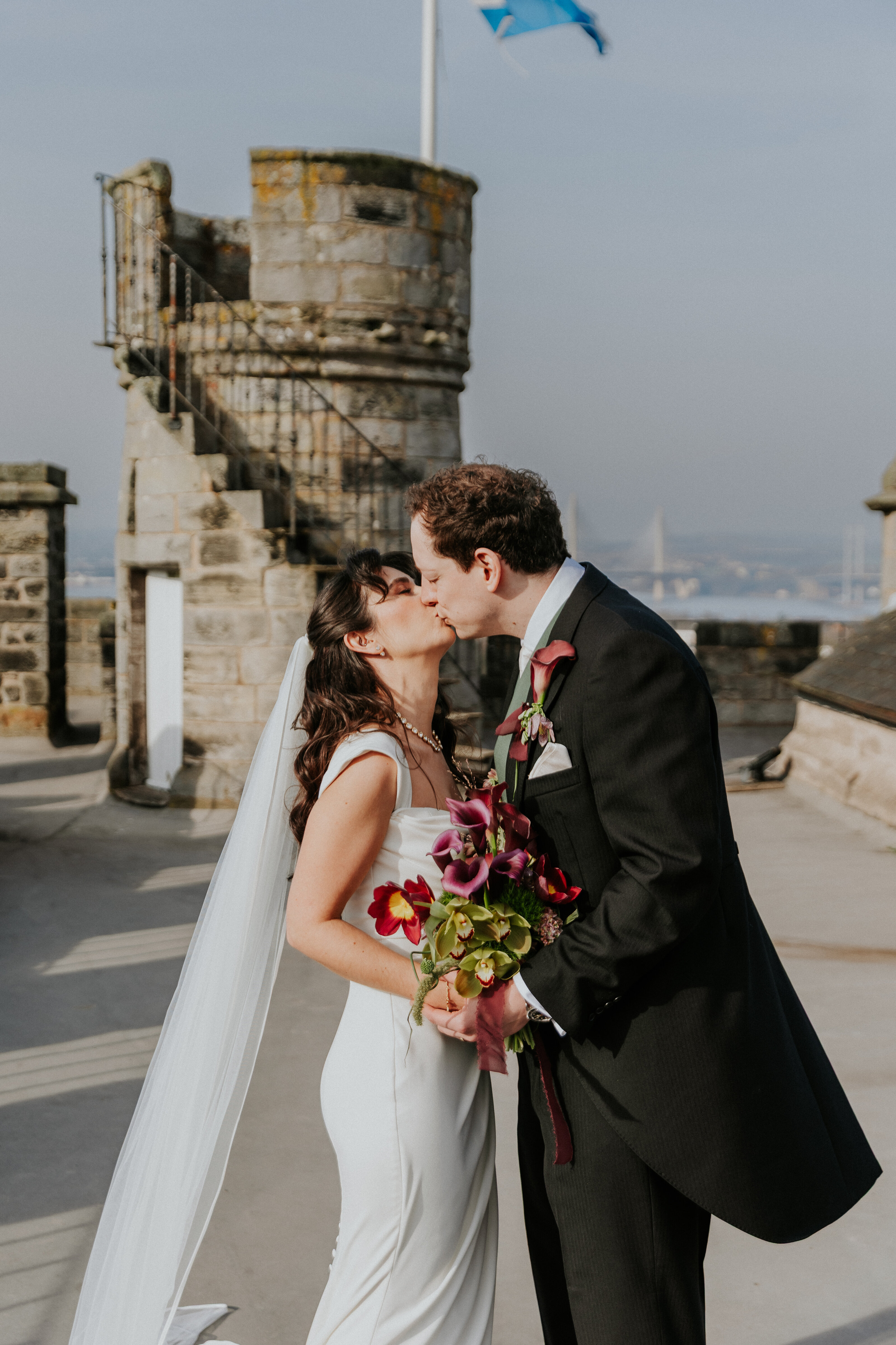 Eimear and Sam on their wedding day, photographed by Francis J Smith