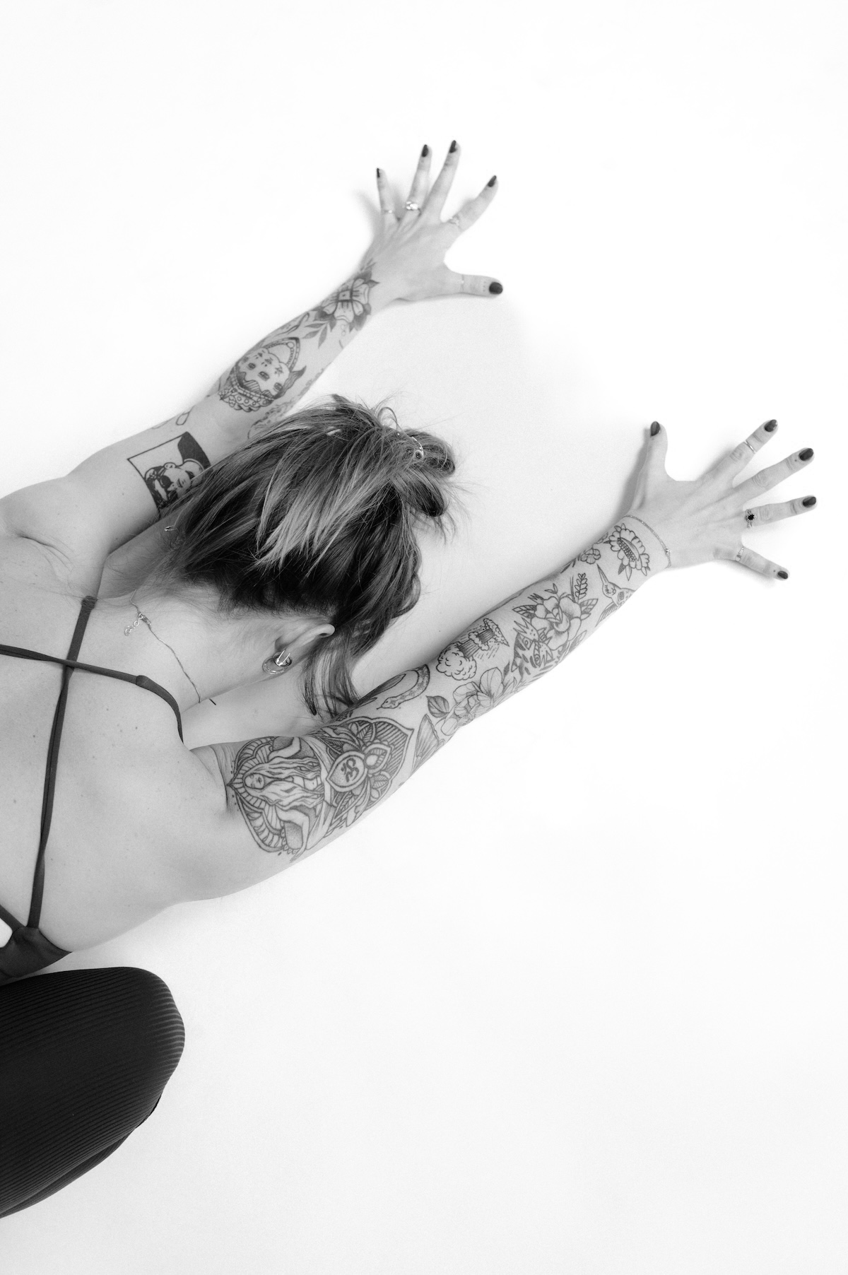Woman in child's pose