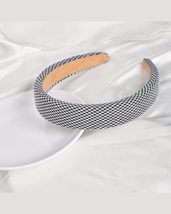 Houndstooth Padded Headband — Bows & Headbands fall family photo outfit idea