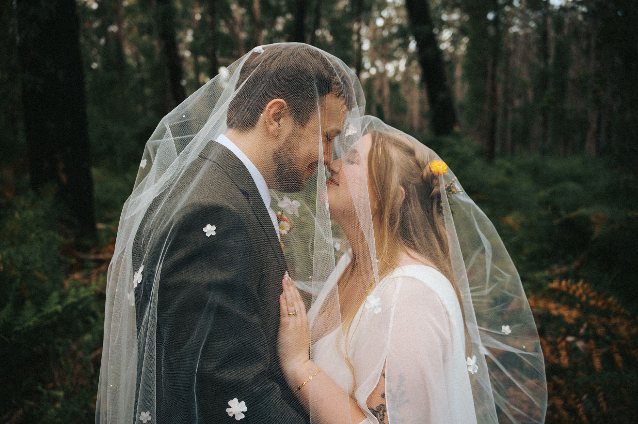 Wedding photography in the natural forest landscape near Boranup and Harmony Forest, Margaret River