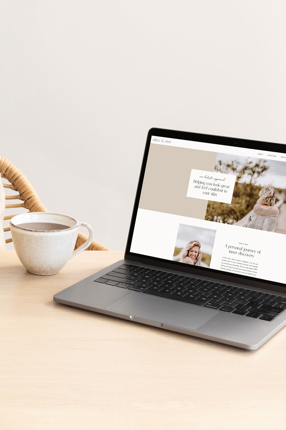 Alice and Vine Showit website template