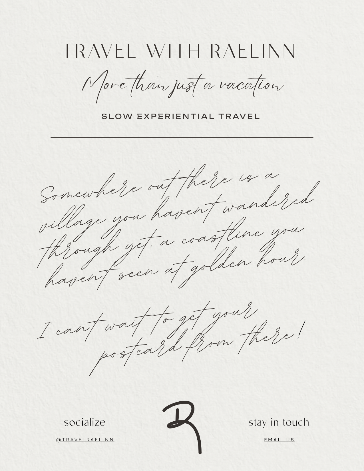 Back — Travel With Raelinn