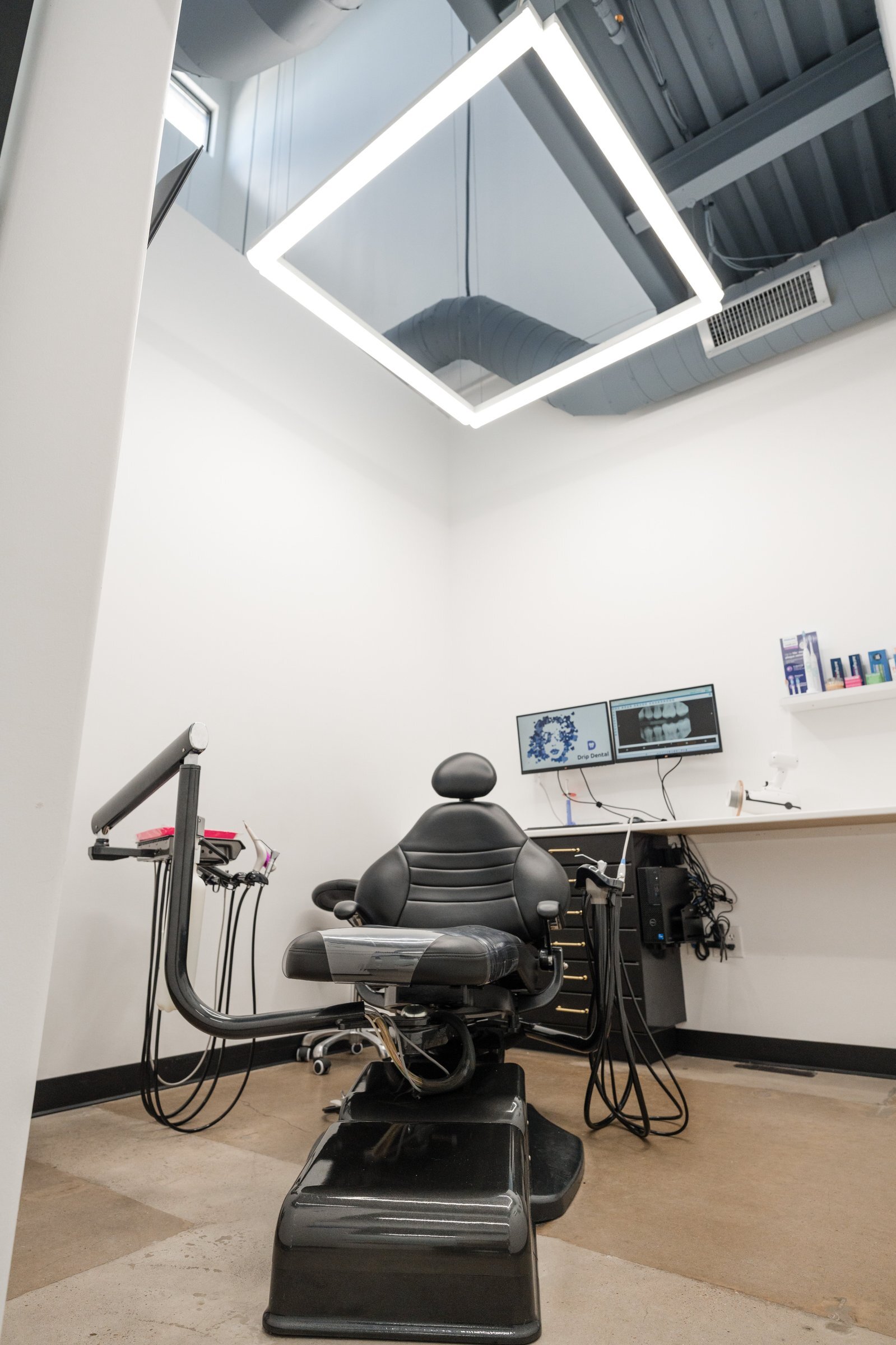 Drip Dental treatment room and dental chair, Dripping Springs dental office