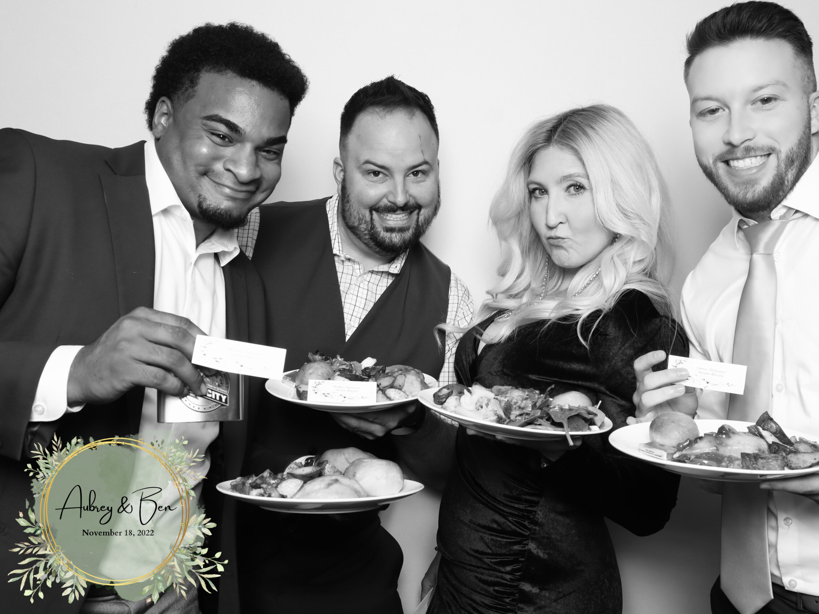 Orlando photo booth rental setup at a corporate gathering