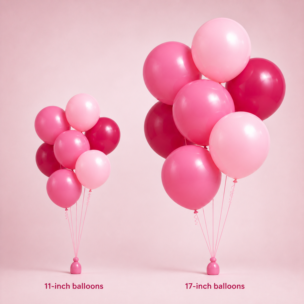 Balloon size comparison