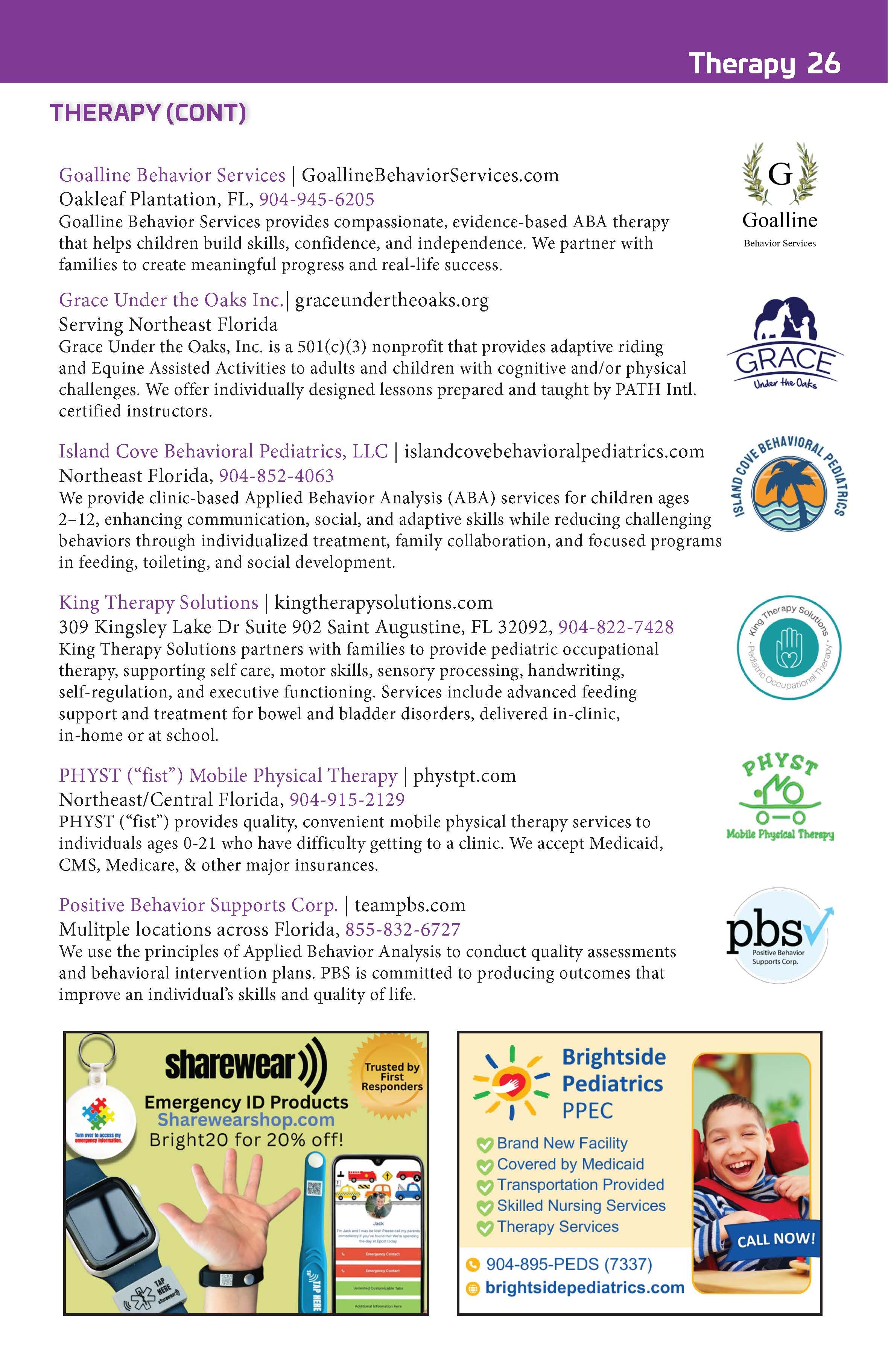 Bright Feats Jacksonville 2026 booklet page 27