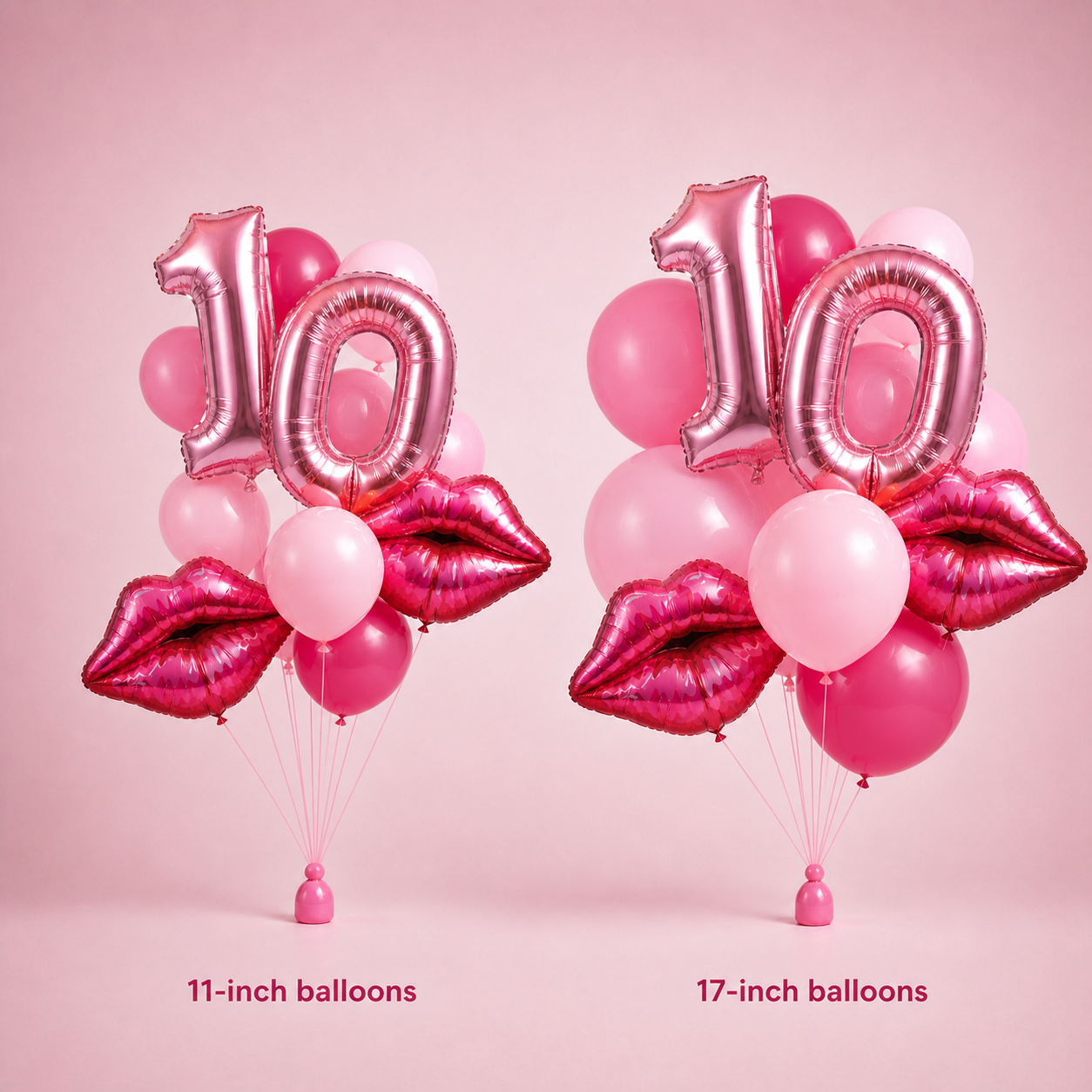 Balloon size comparison