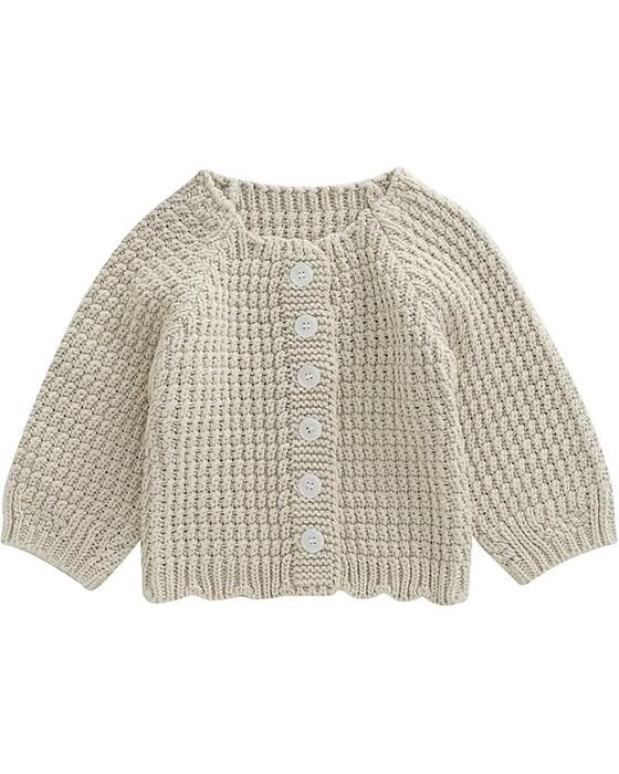 Oatmeal Textured Knit Cardigan — Sweaters & Layers fall family photo outfit idea