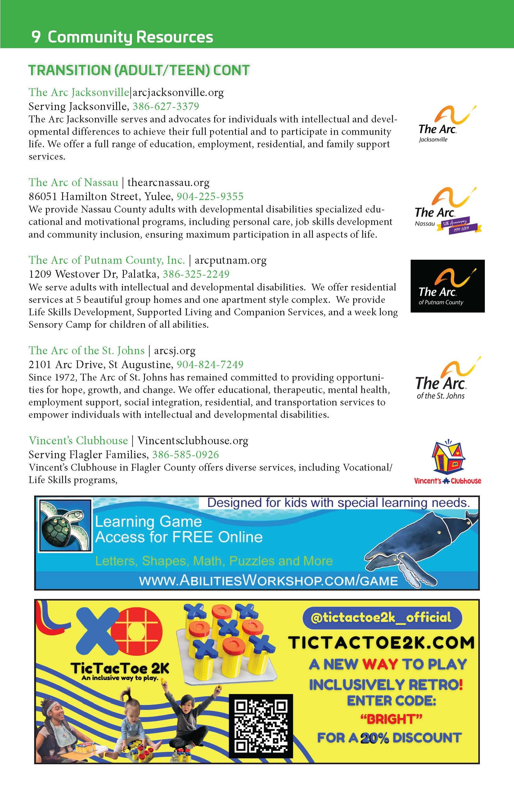 Bright Feats Jacksonville 2026 booklet page 10