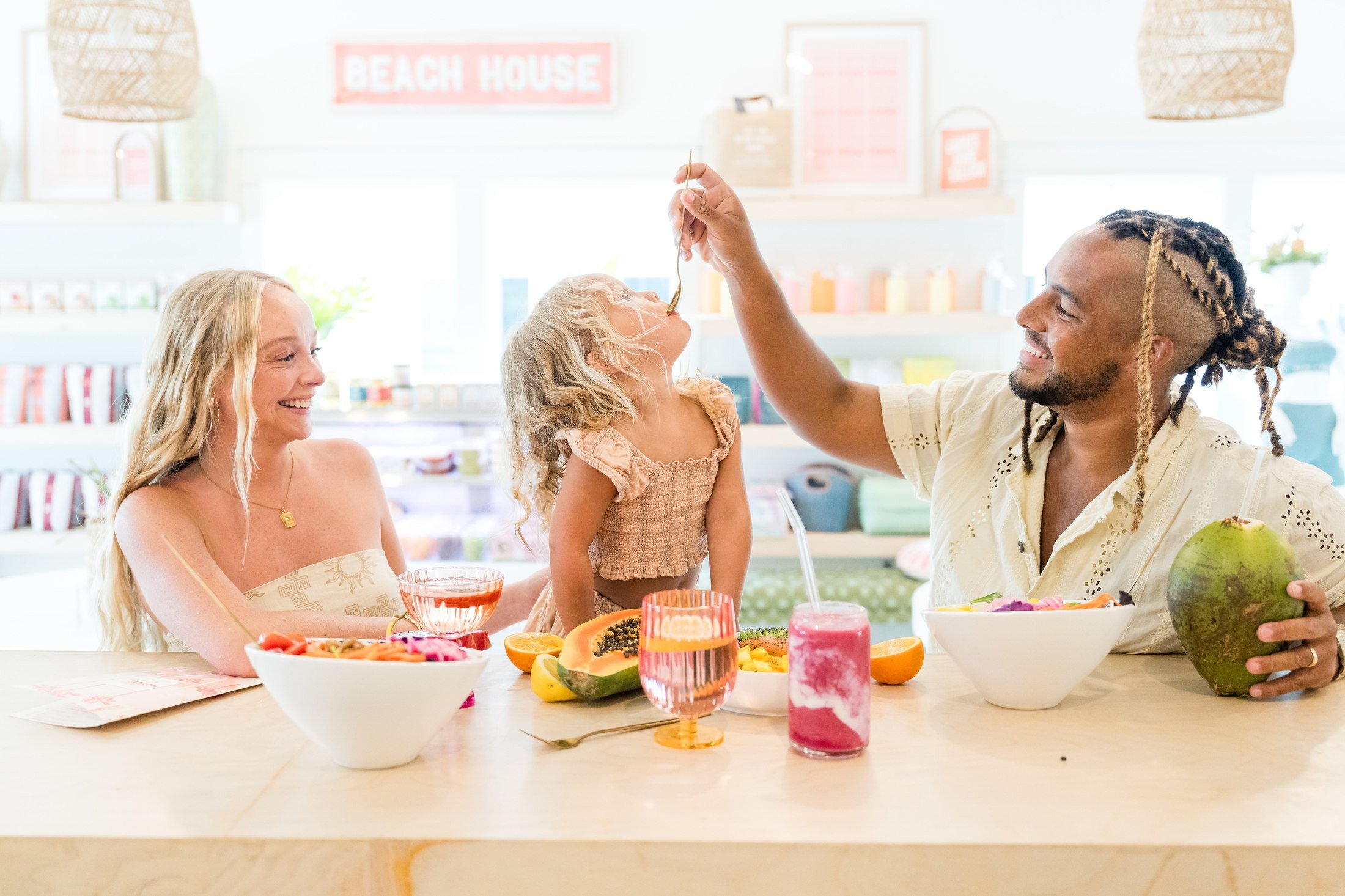 Family lifestyle photography on the beach near Real + Raw 30A in Blue Mountain Beach