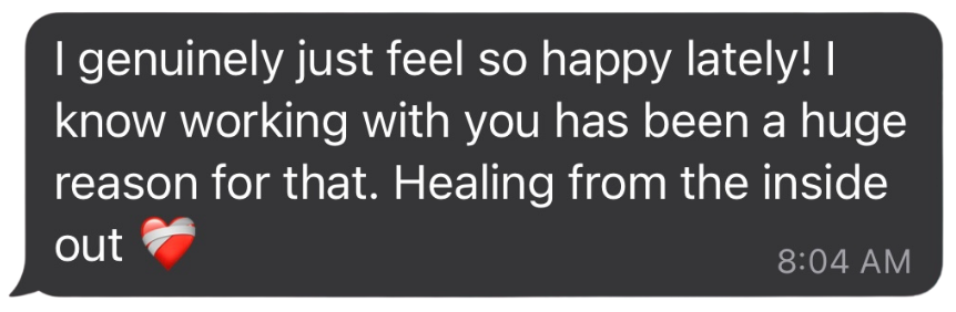 Client testimonial