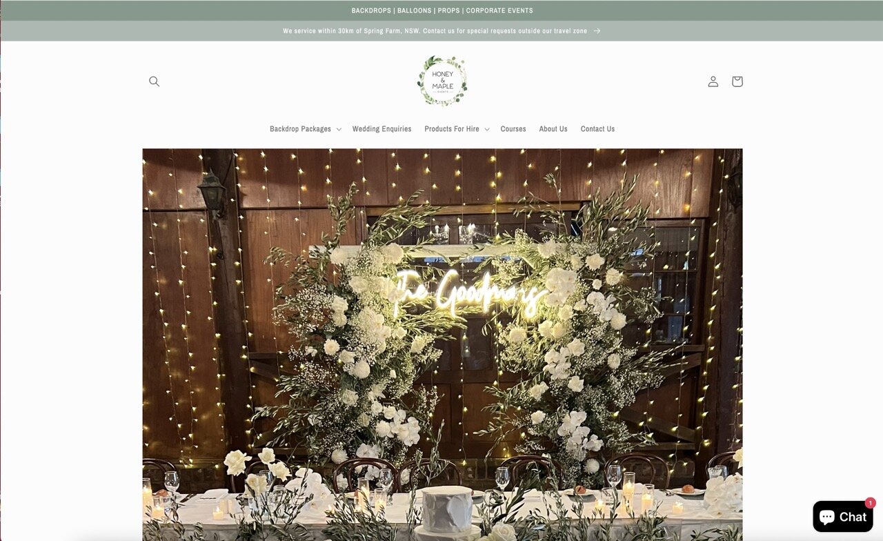 Before — original website