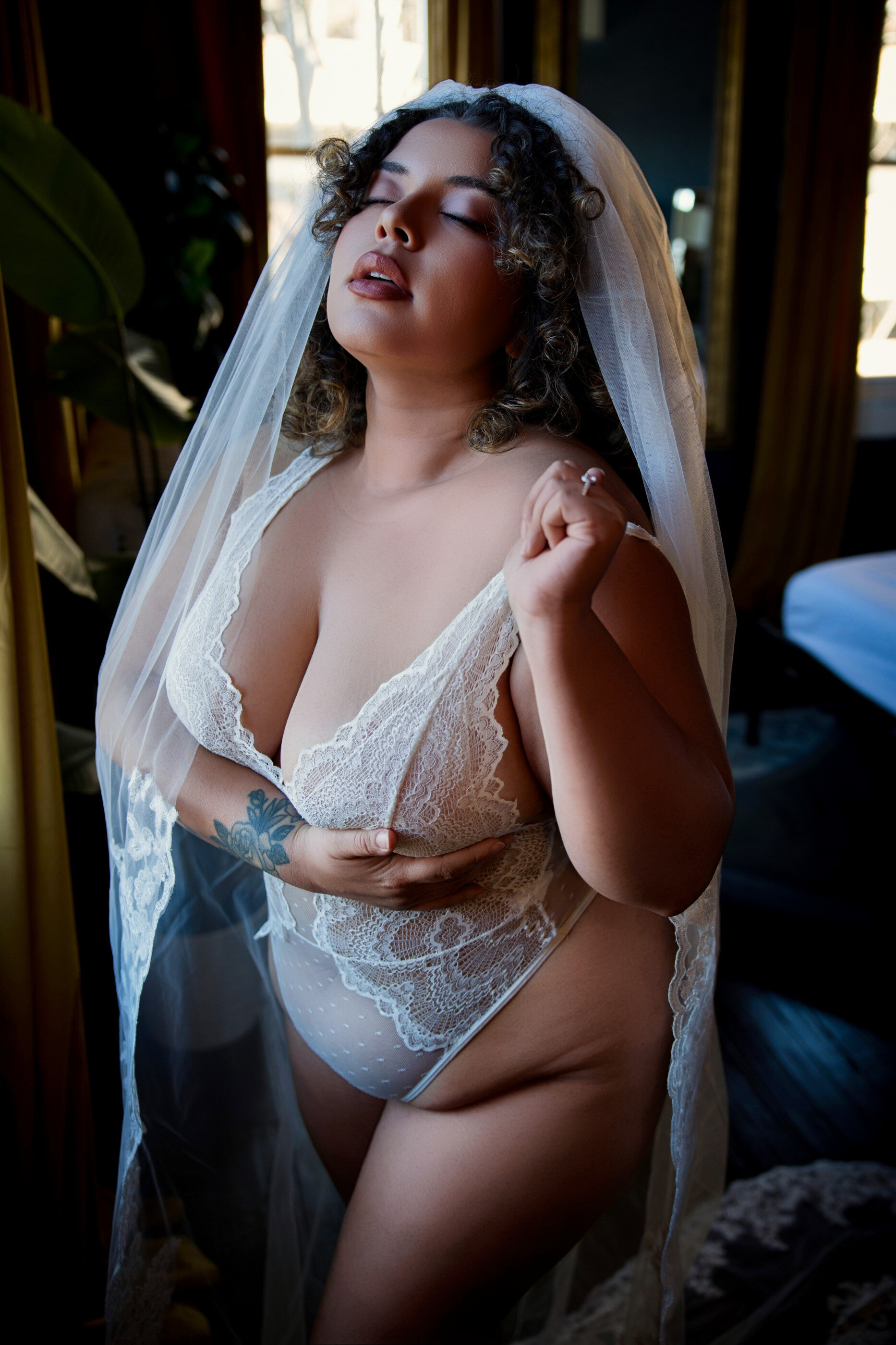 Bridal boudoir portrait at Nicole Griffin Photography, Washington DC
