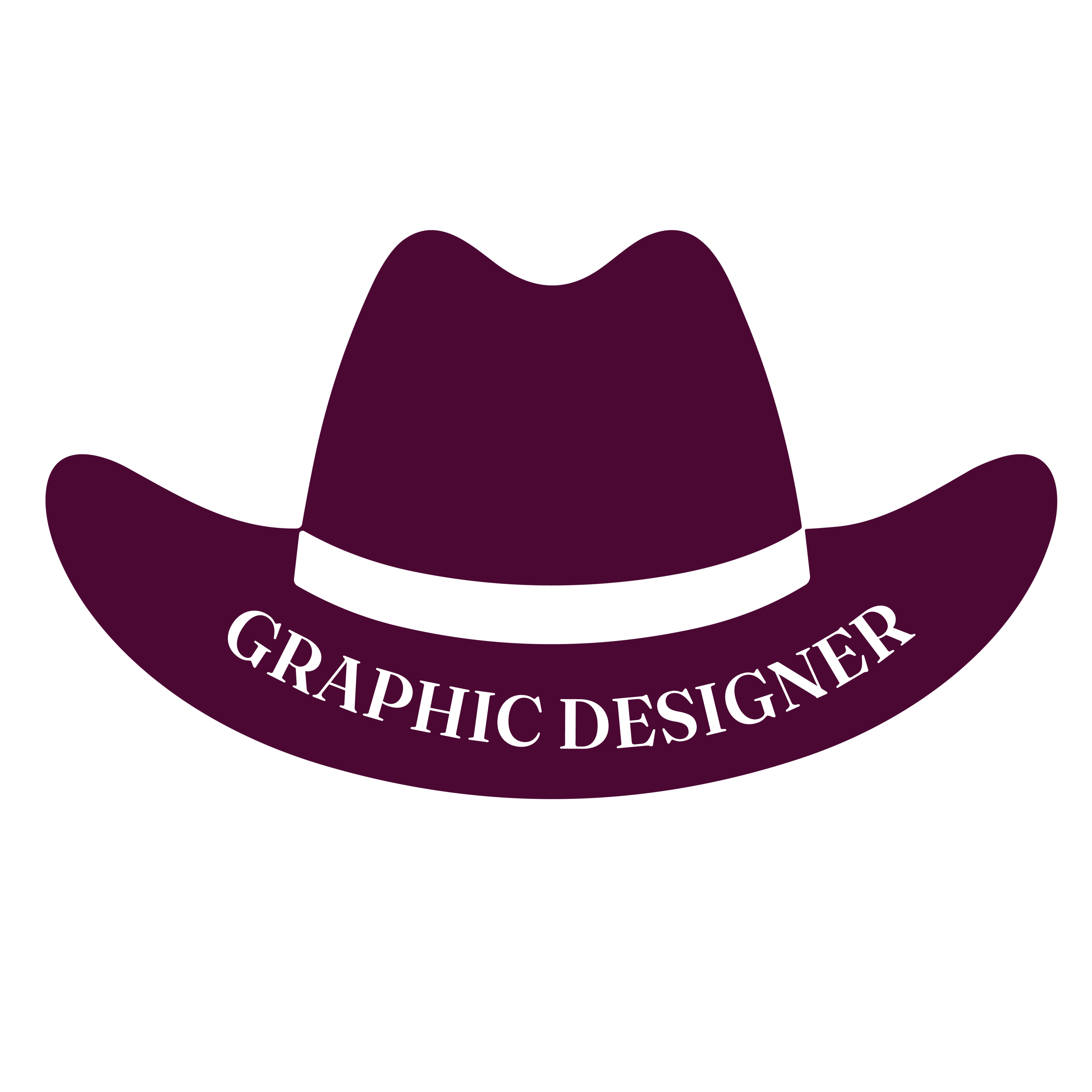 Cowboy hat that says Graphic Designer