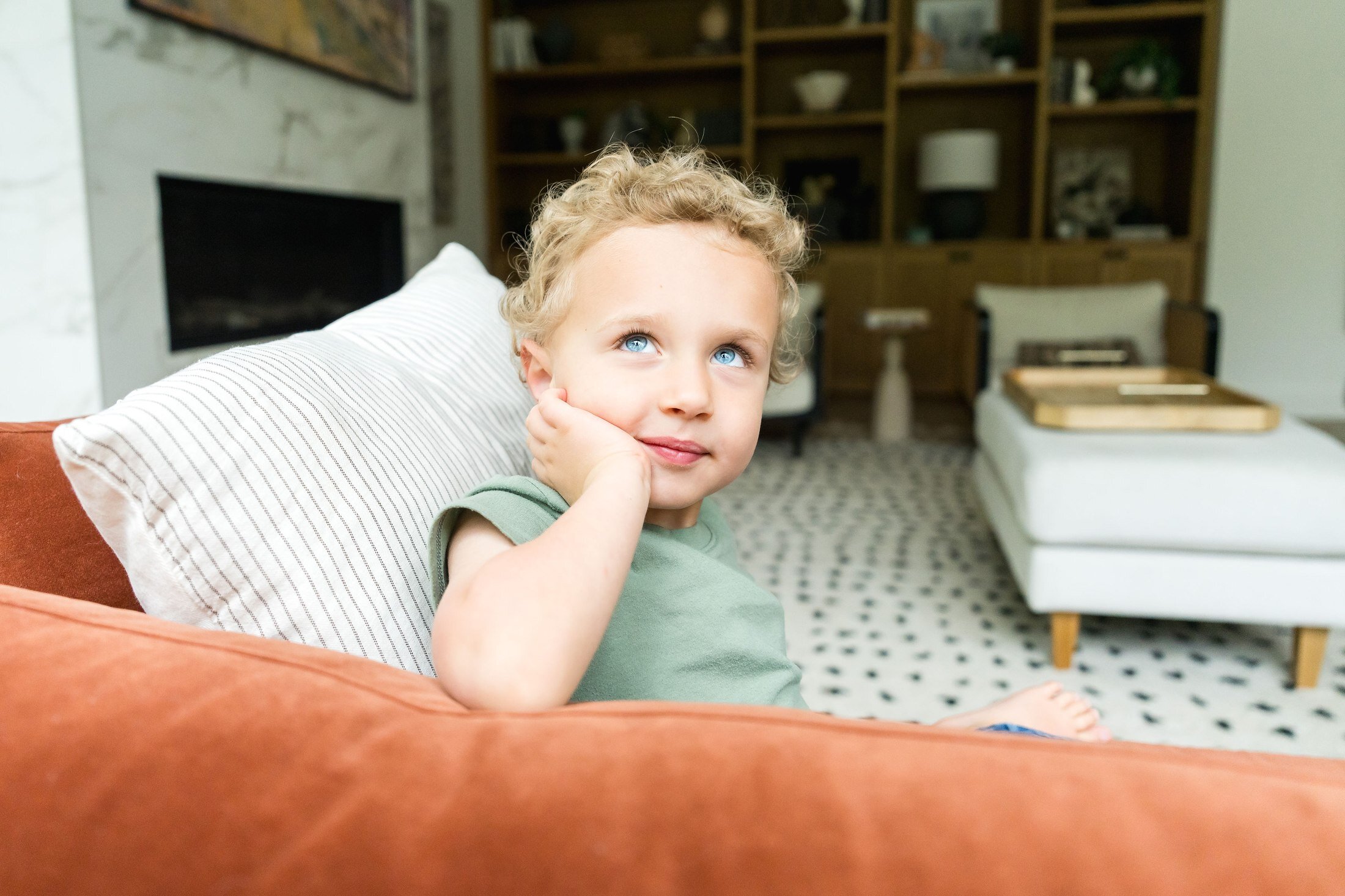 Lifestyle portrait of a nanny with a child for Stork Maternity Consulting