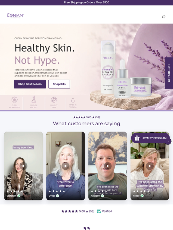 Custom ecommerce website design