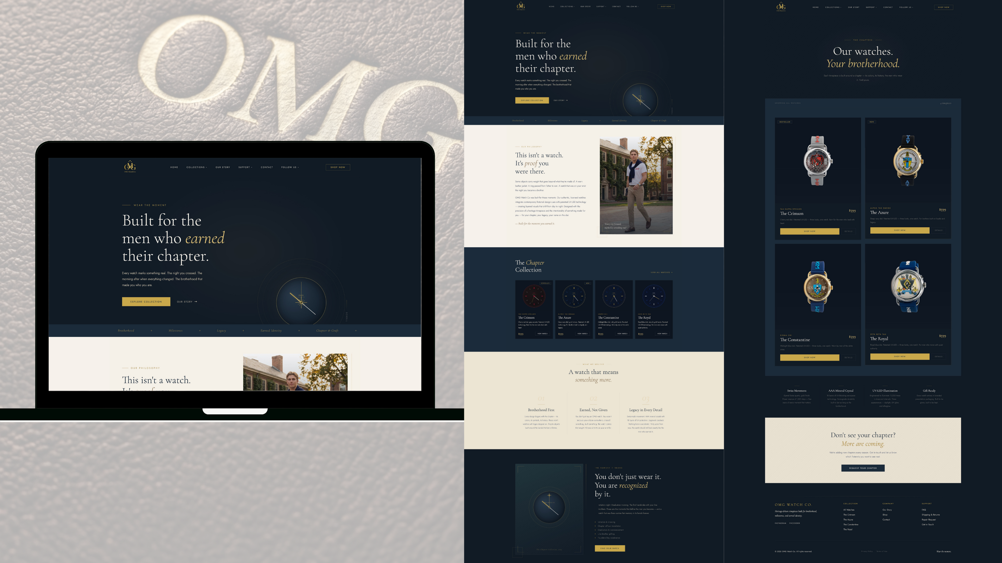 OMG Watch Co — website by Sara Keen