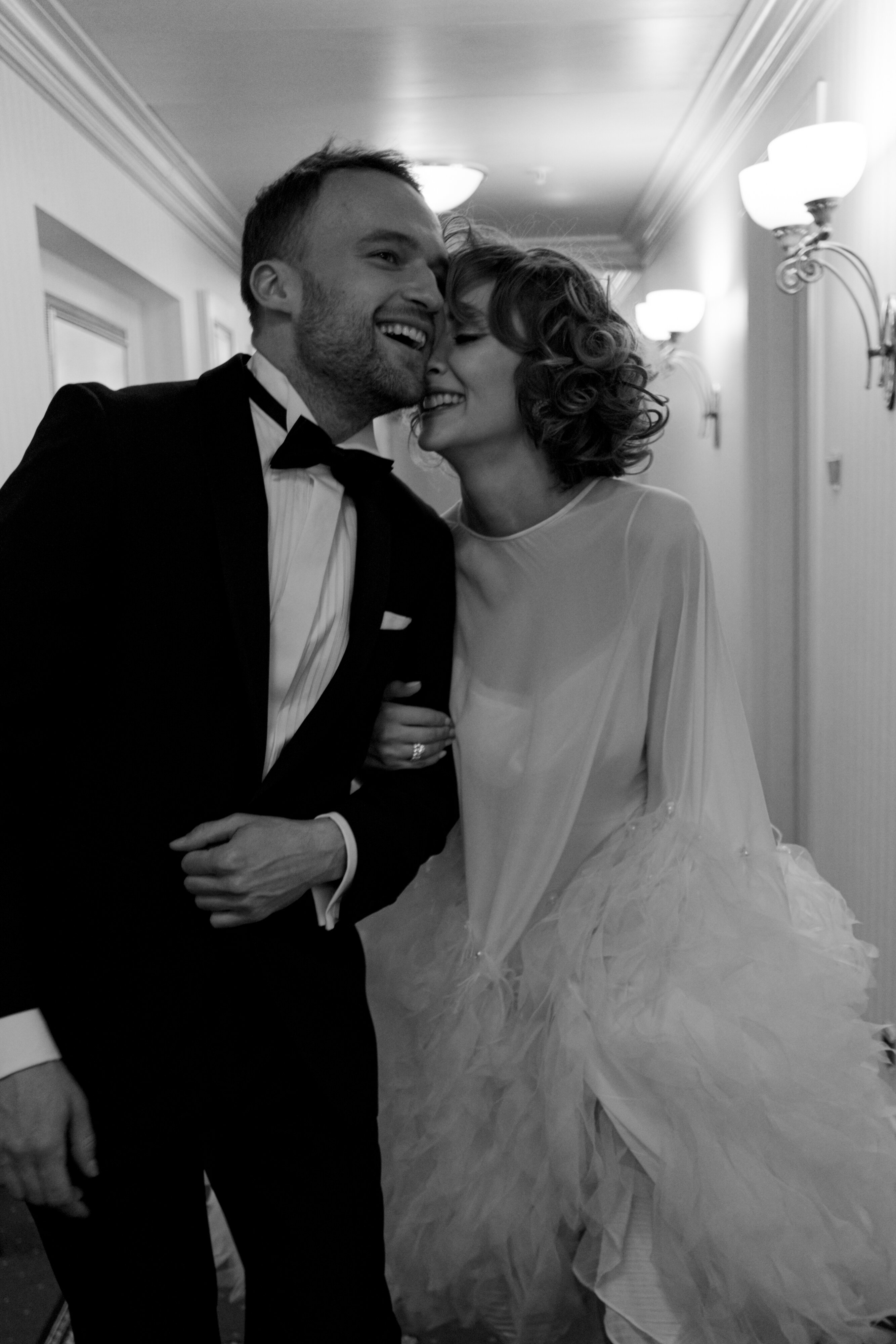Editorial Couple Portrait in The Plaza Hotel NYC