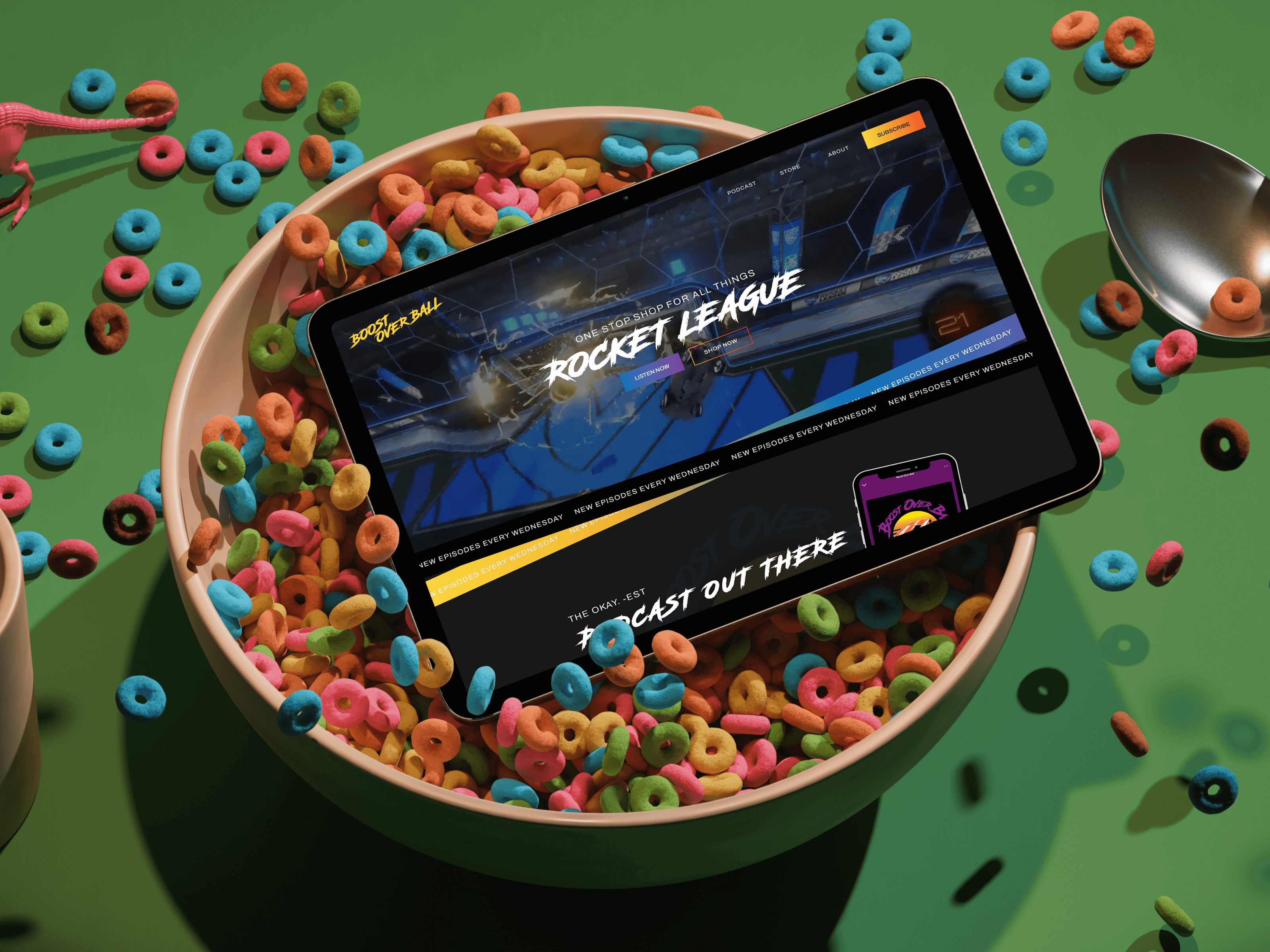 Showit custom website design for a videogame podcast
