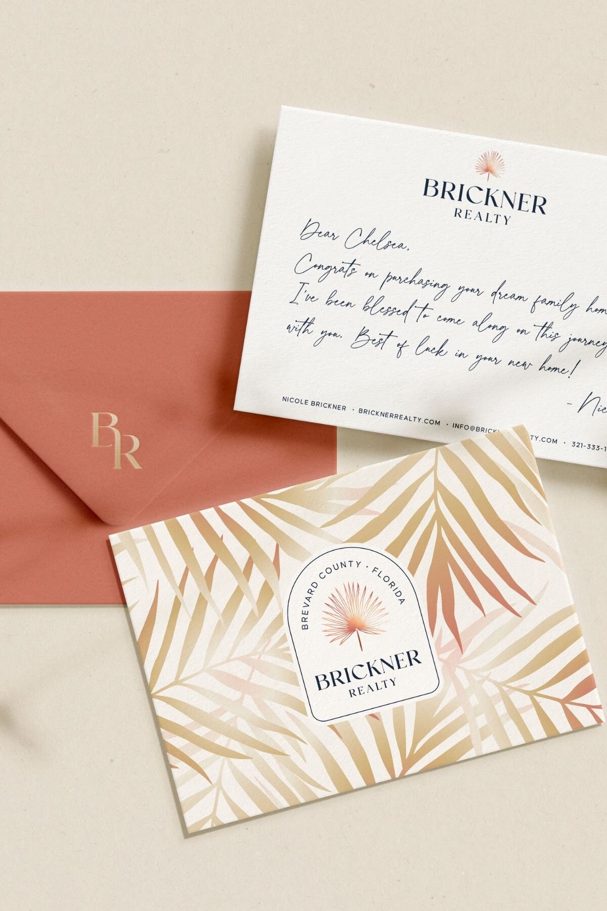 logo and thank you cards for real estate brokerage