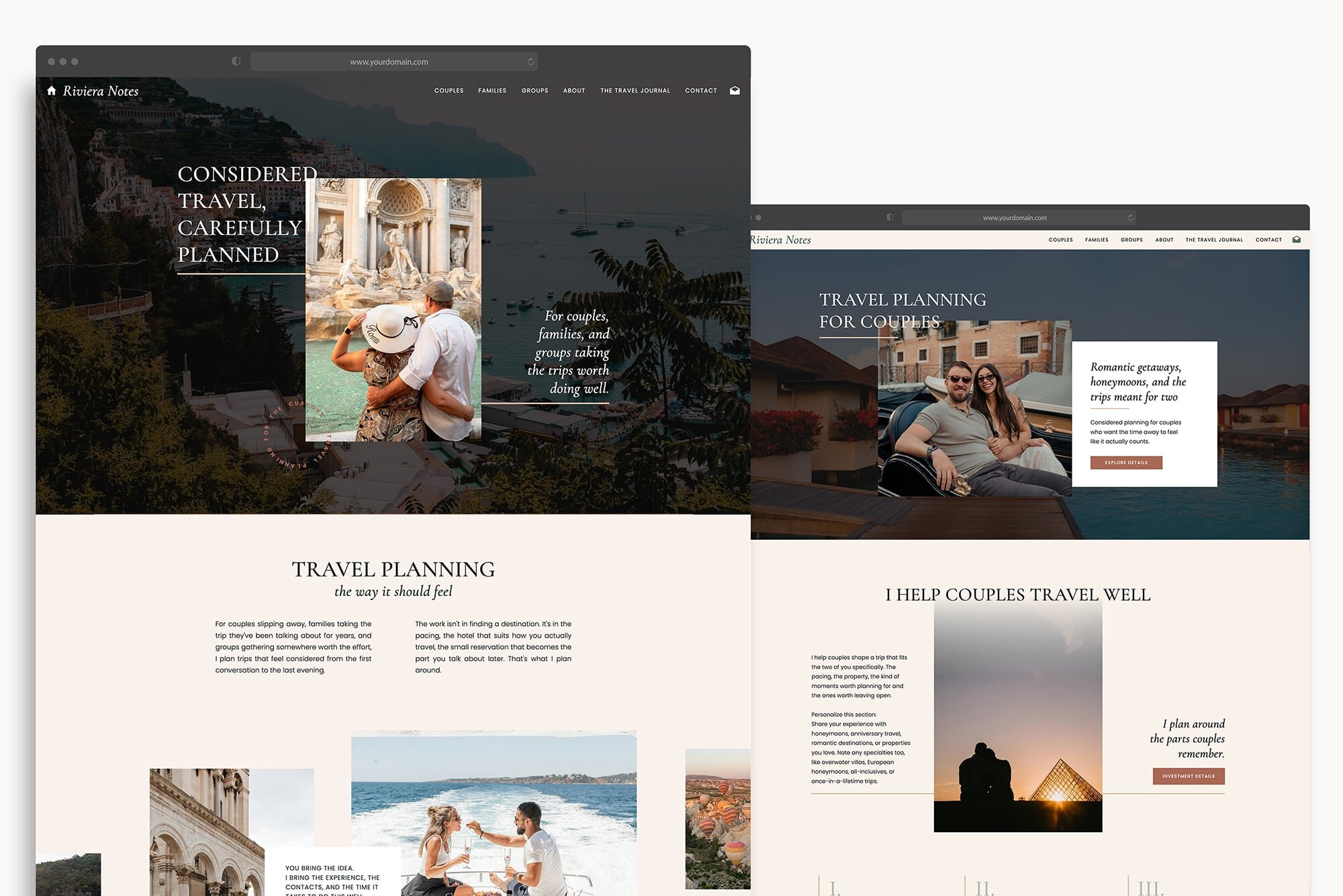 Original website design