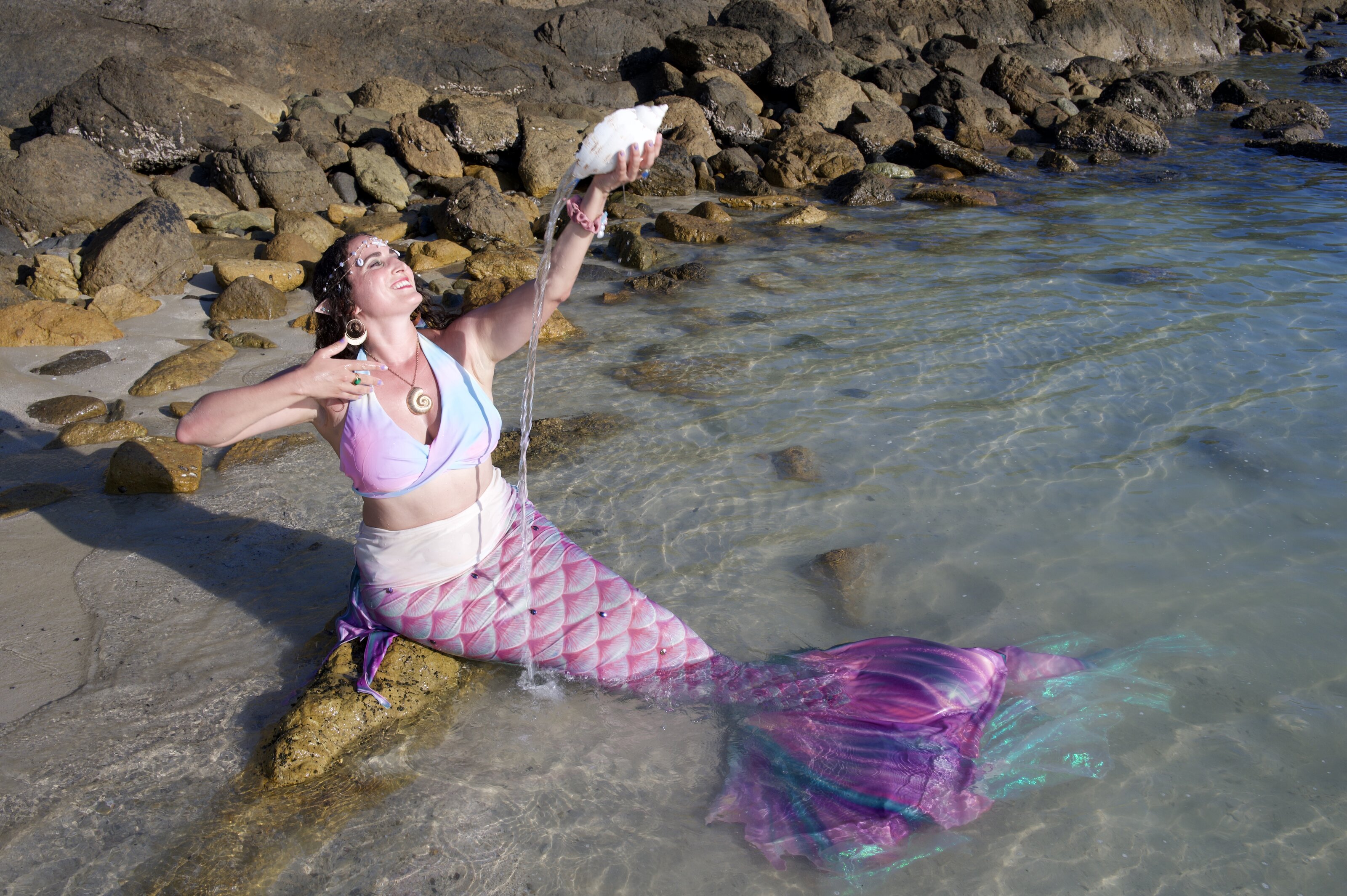 Claudia-Sam mermaiding