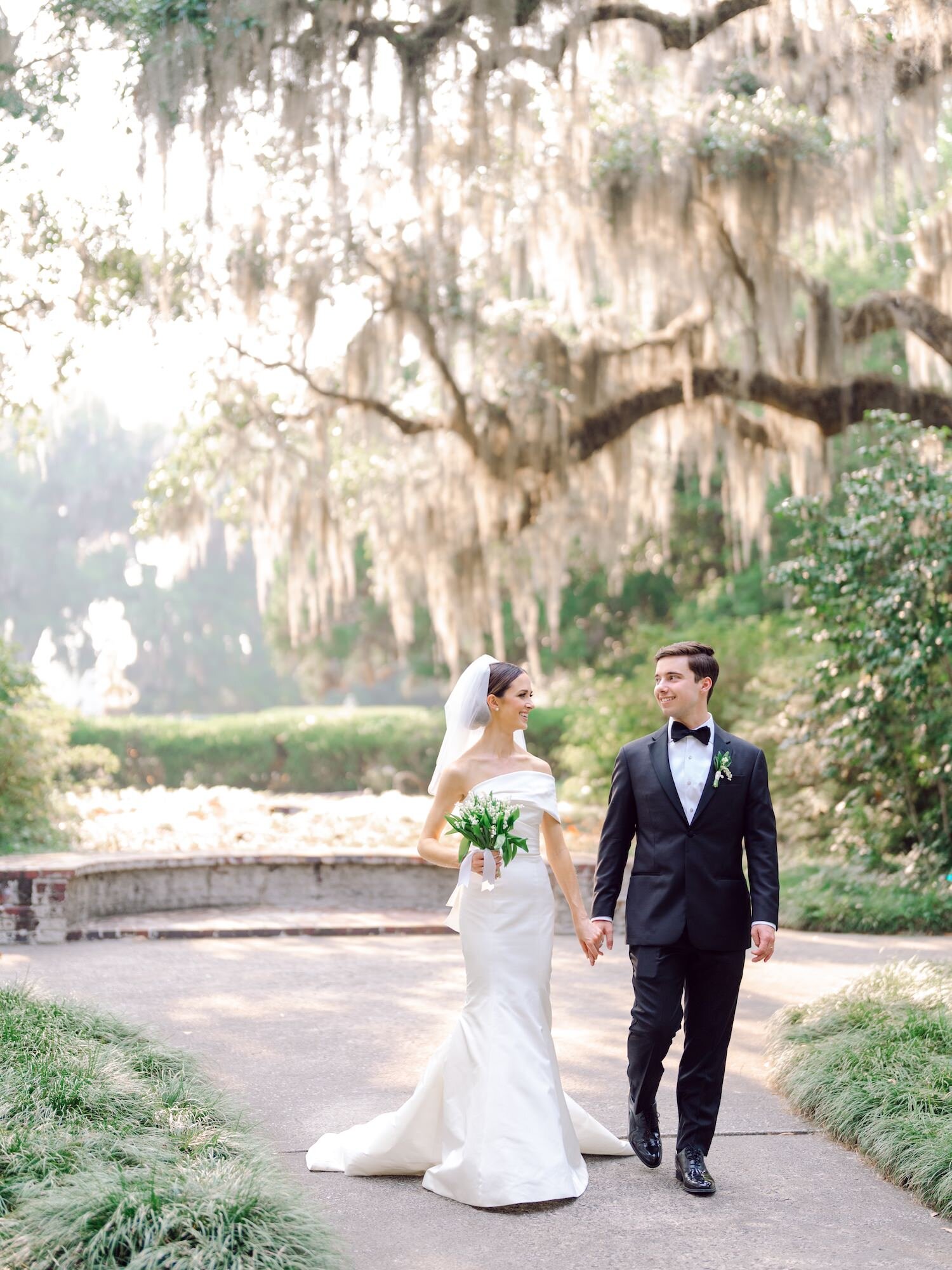 Wedding celebration at Brookgreen Gardens, Murrells Inlet, photographed by Pasha Belman