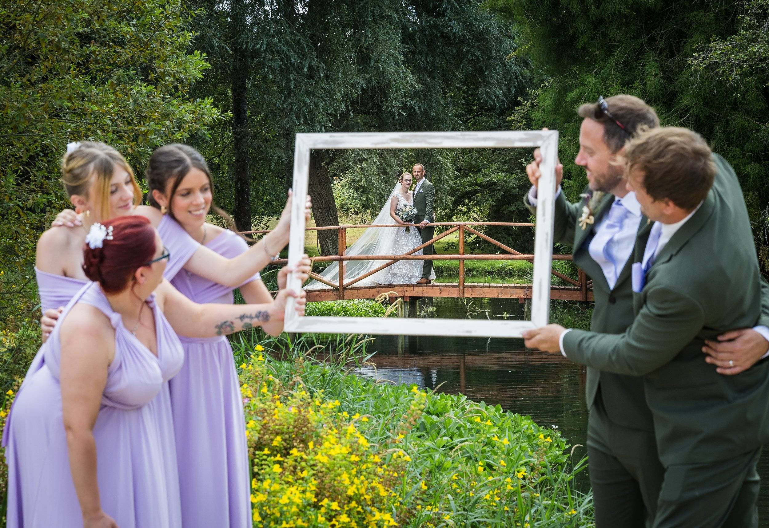Outdoor wedding session