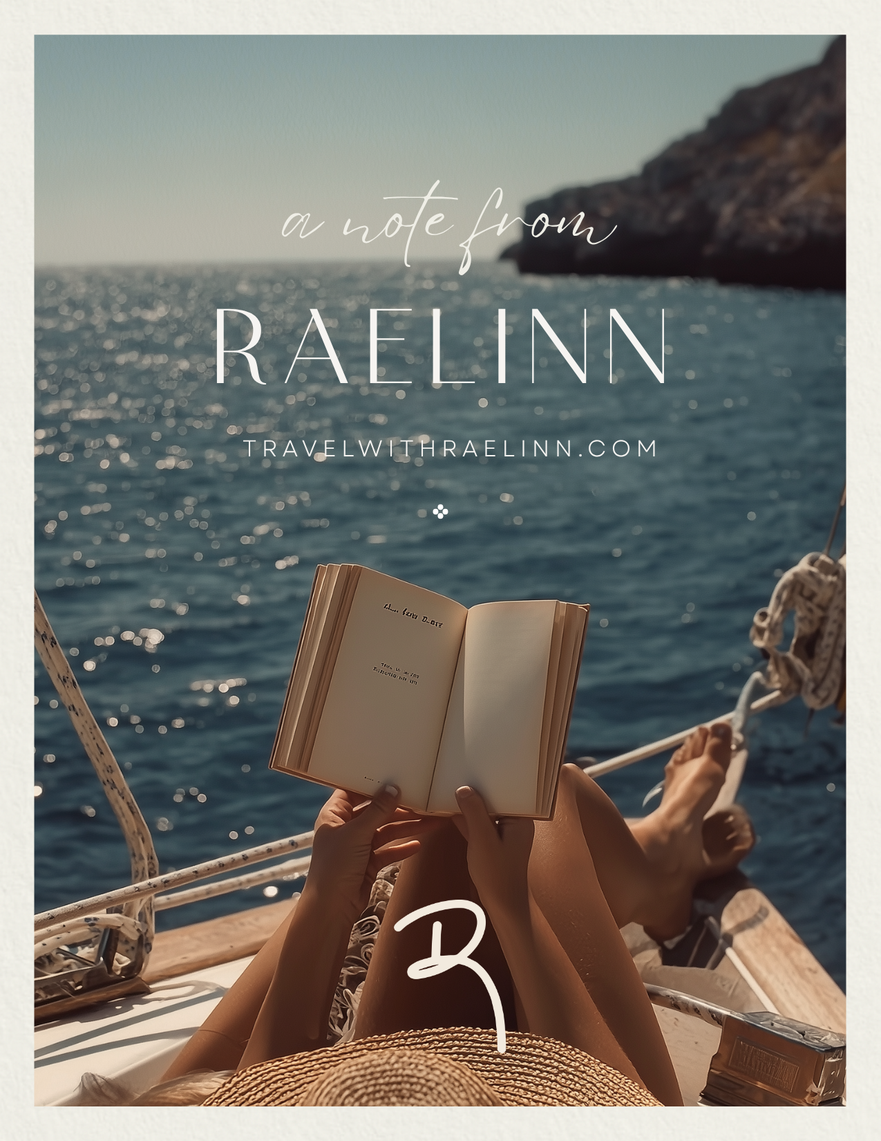 Front — a note from Raelinn