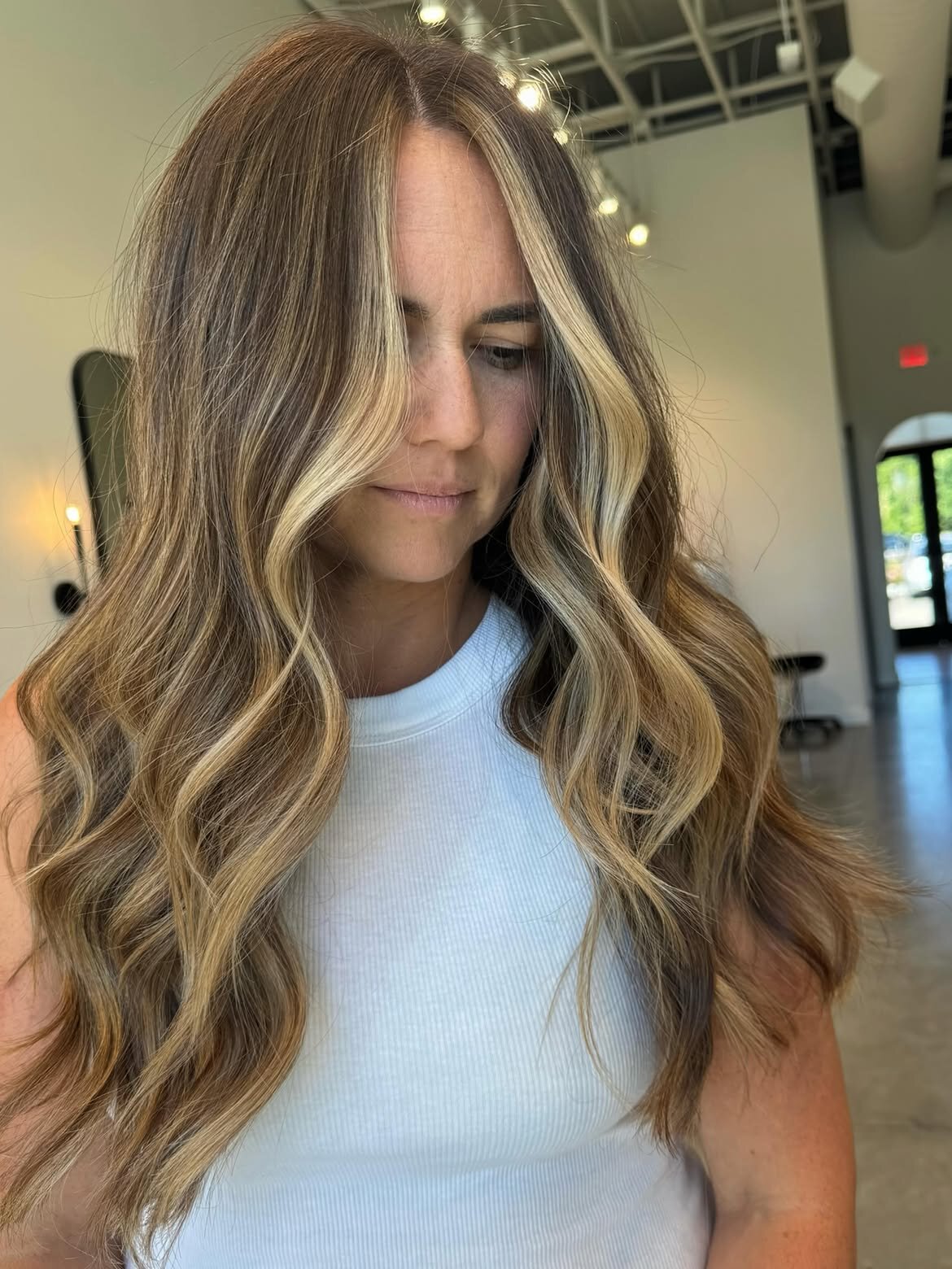 Brunette hair color, balayage and lived-in color by the team at Echelon Salon in Eagle, Idaho