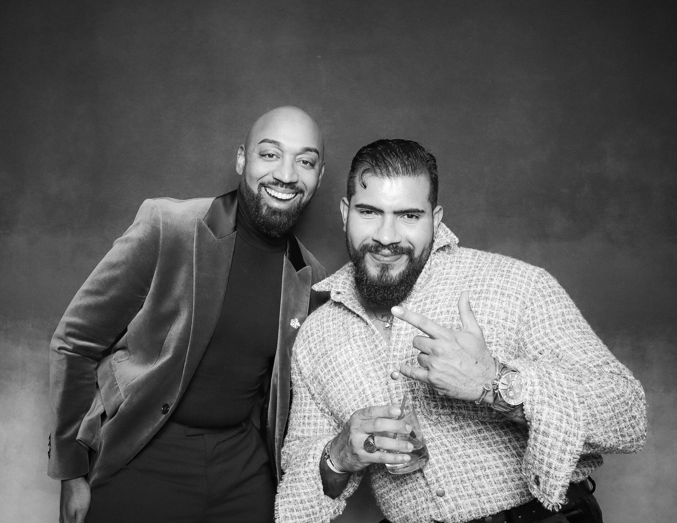 Glam booth beauty-filter portraits at an Orlando corporate gala