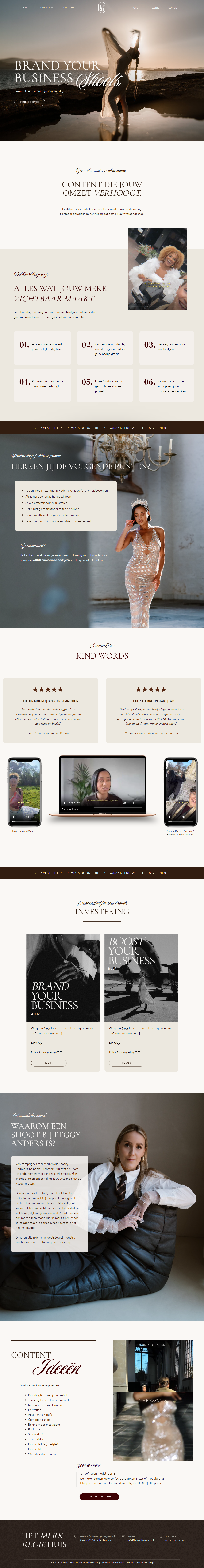 Website voor Het Merkregie Huis