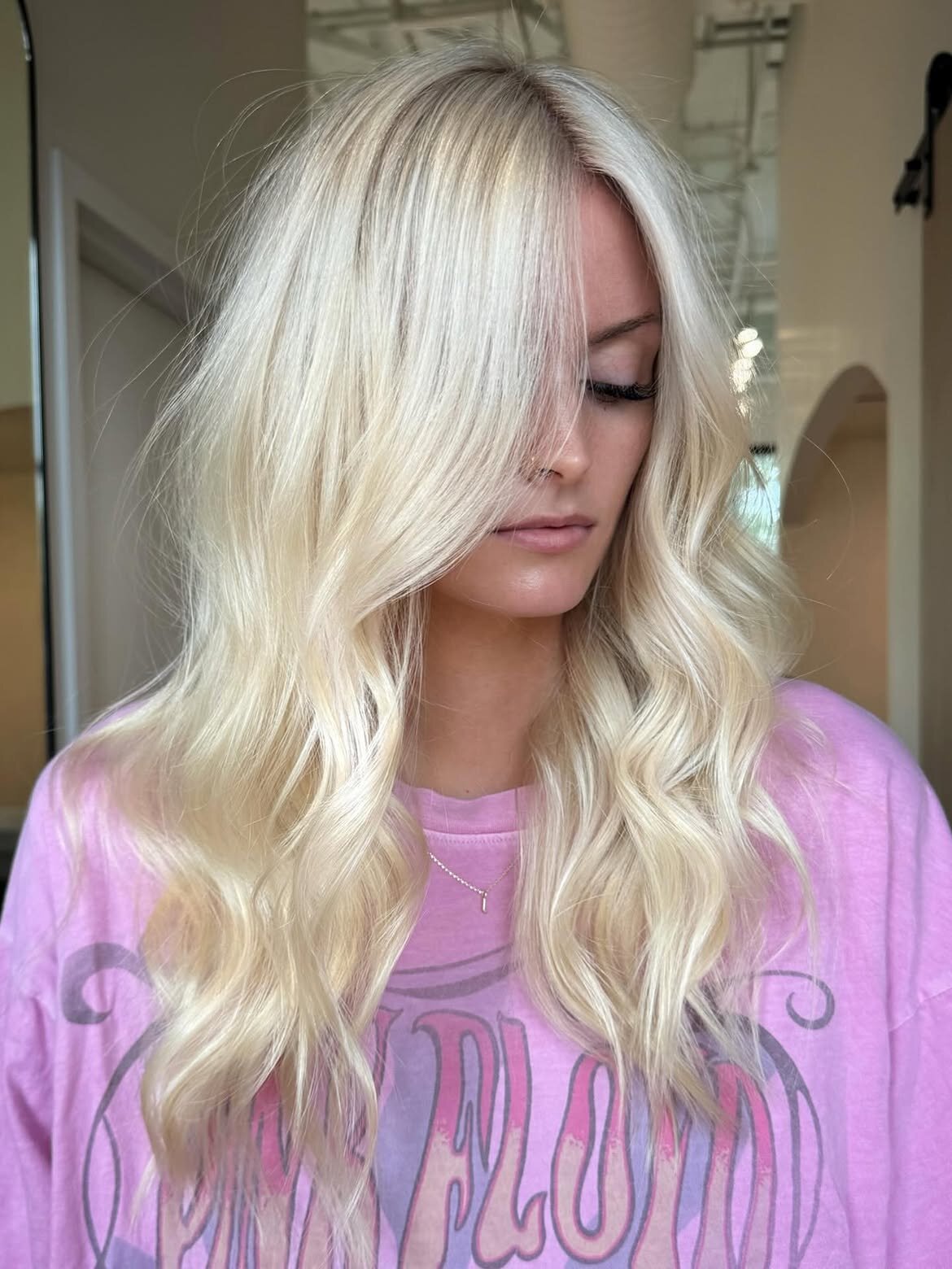 Custom blonde color at Echelon Salon in Eagle, Idaho