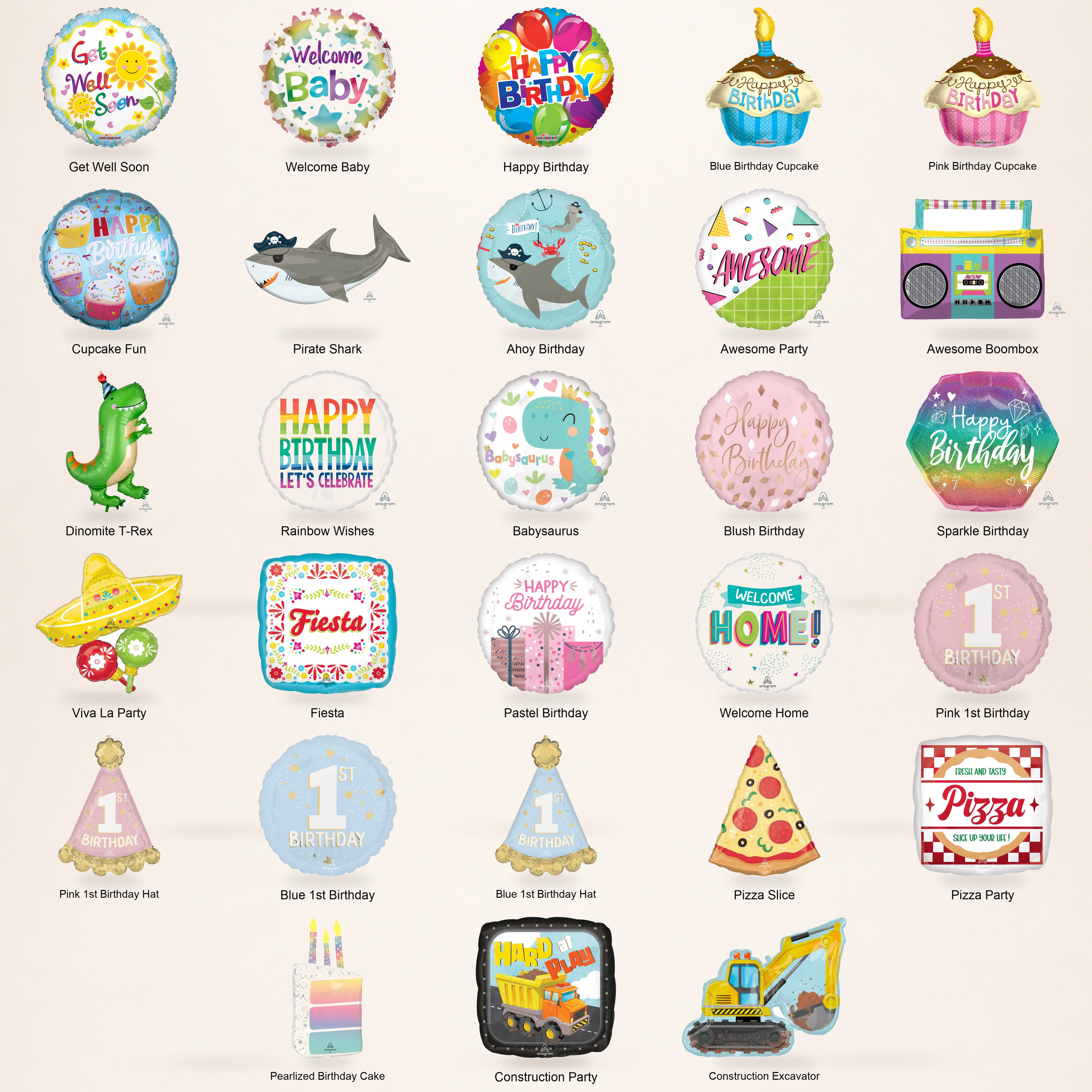 Mylar shape designs