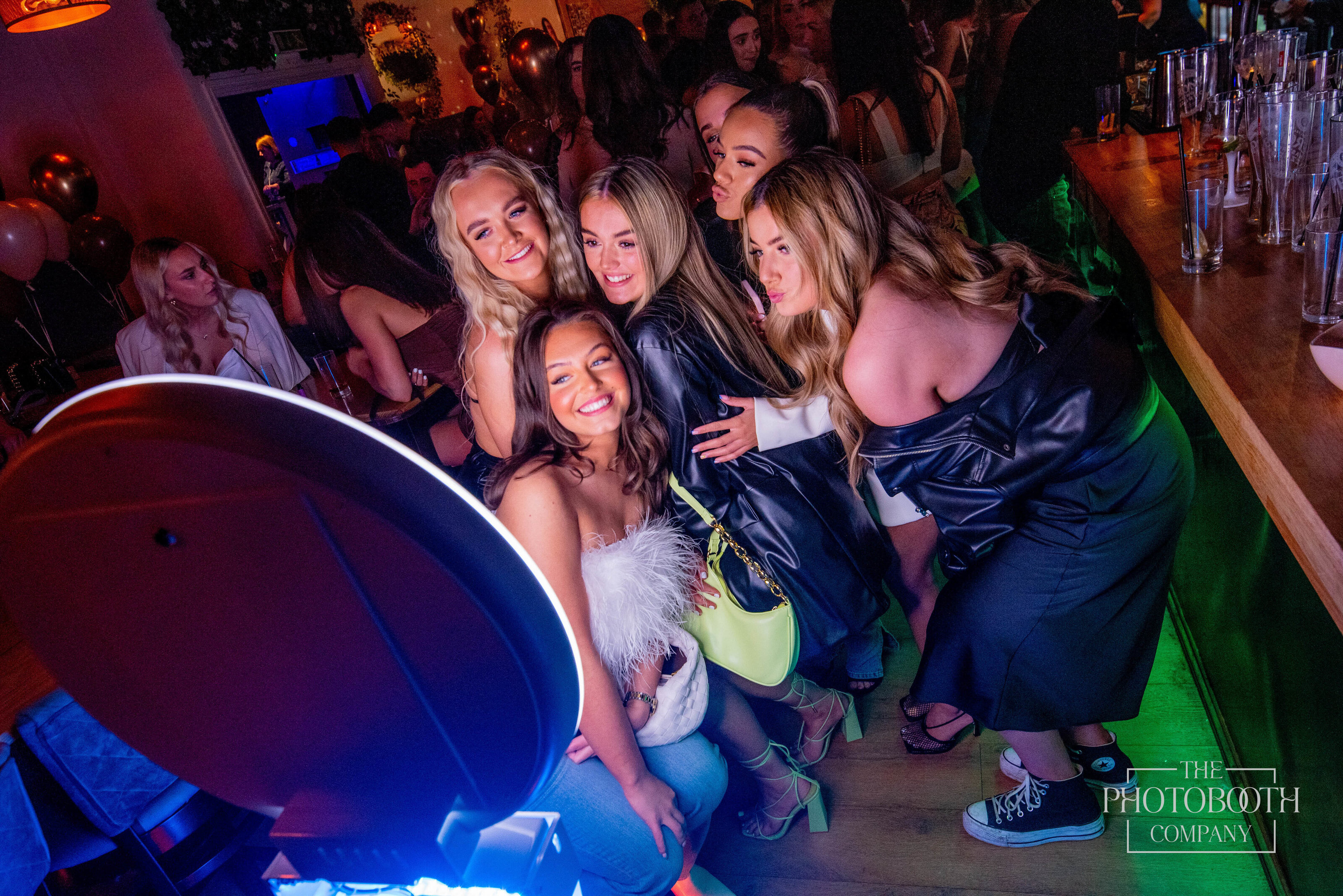 Selfie booth setup at an Orlando event