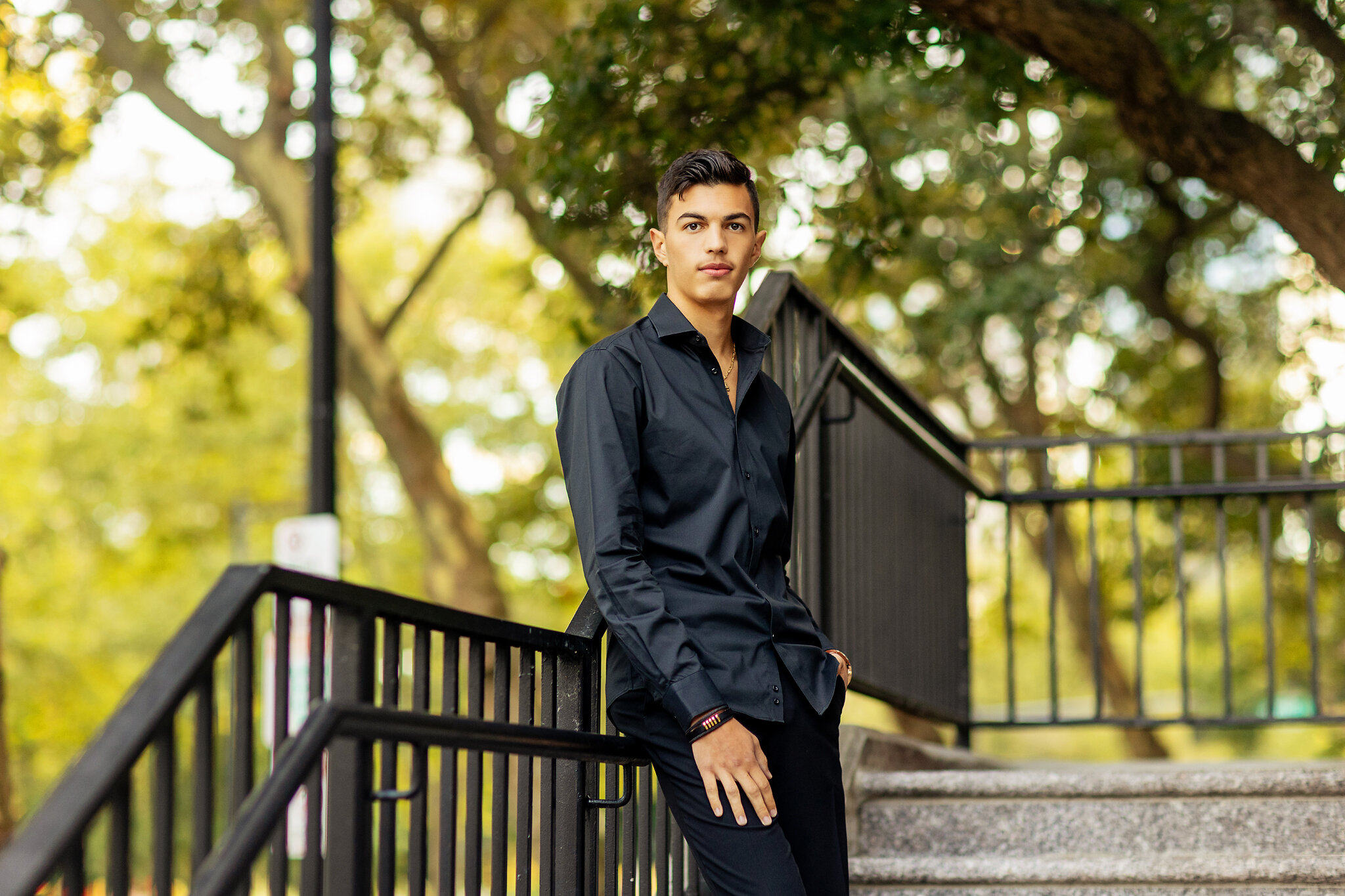 Senior guy portrait for the What to Wear Guide