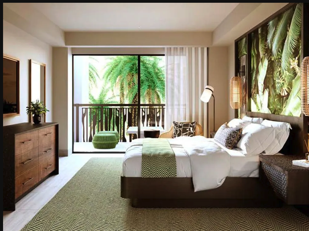Room with king bed