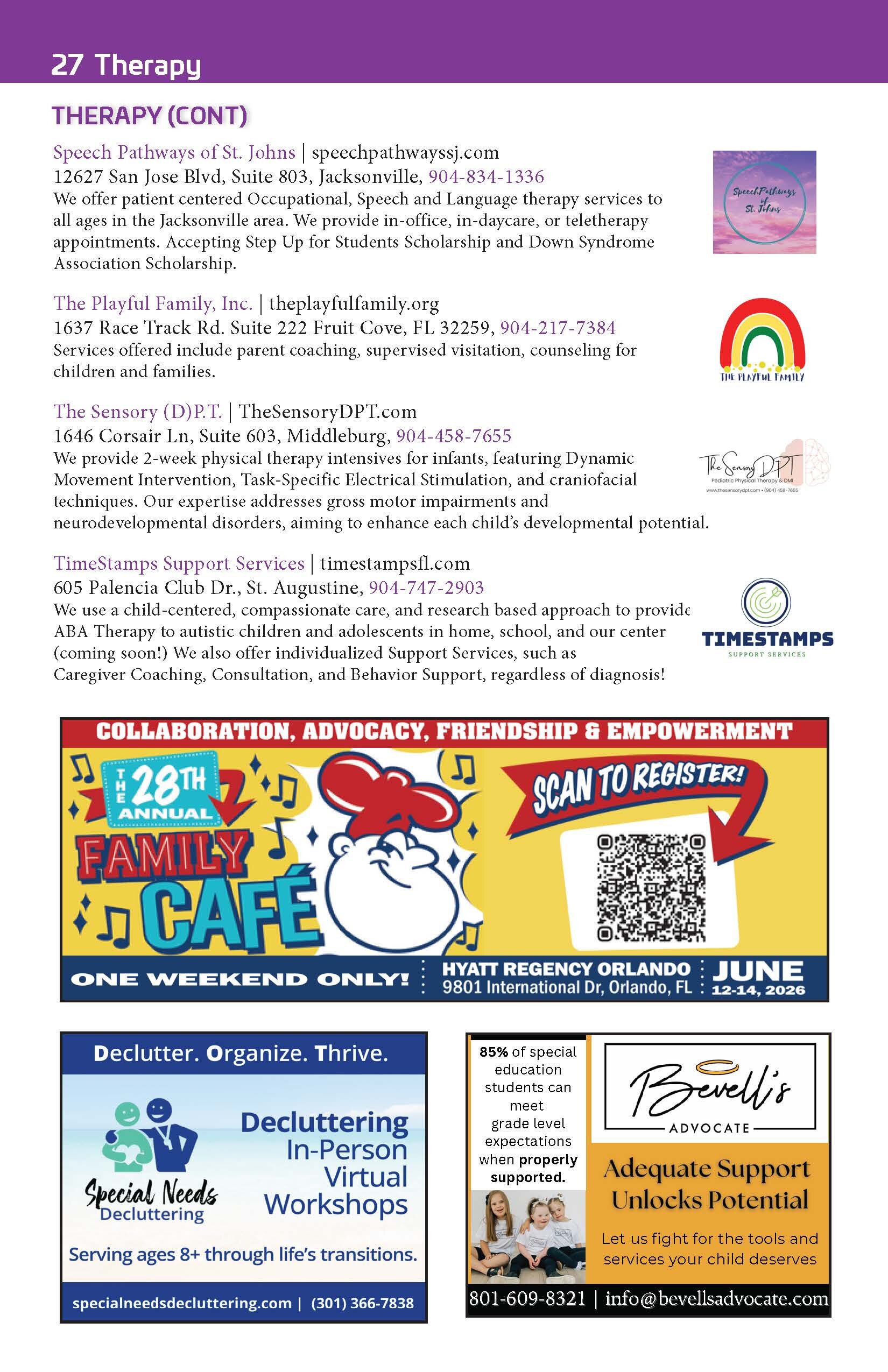 Bright Feats Jacksonville 2026 booklet page 28