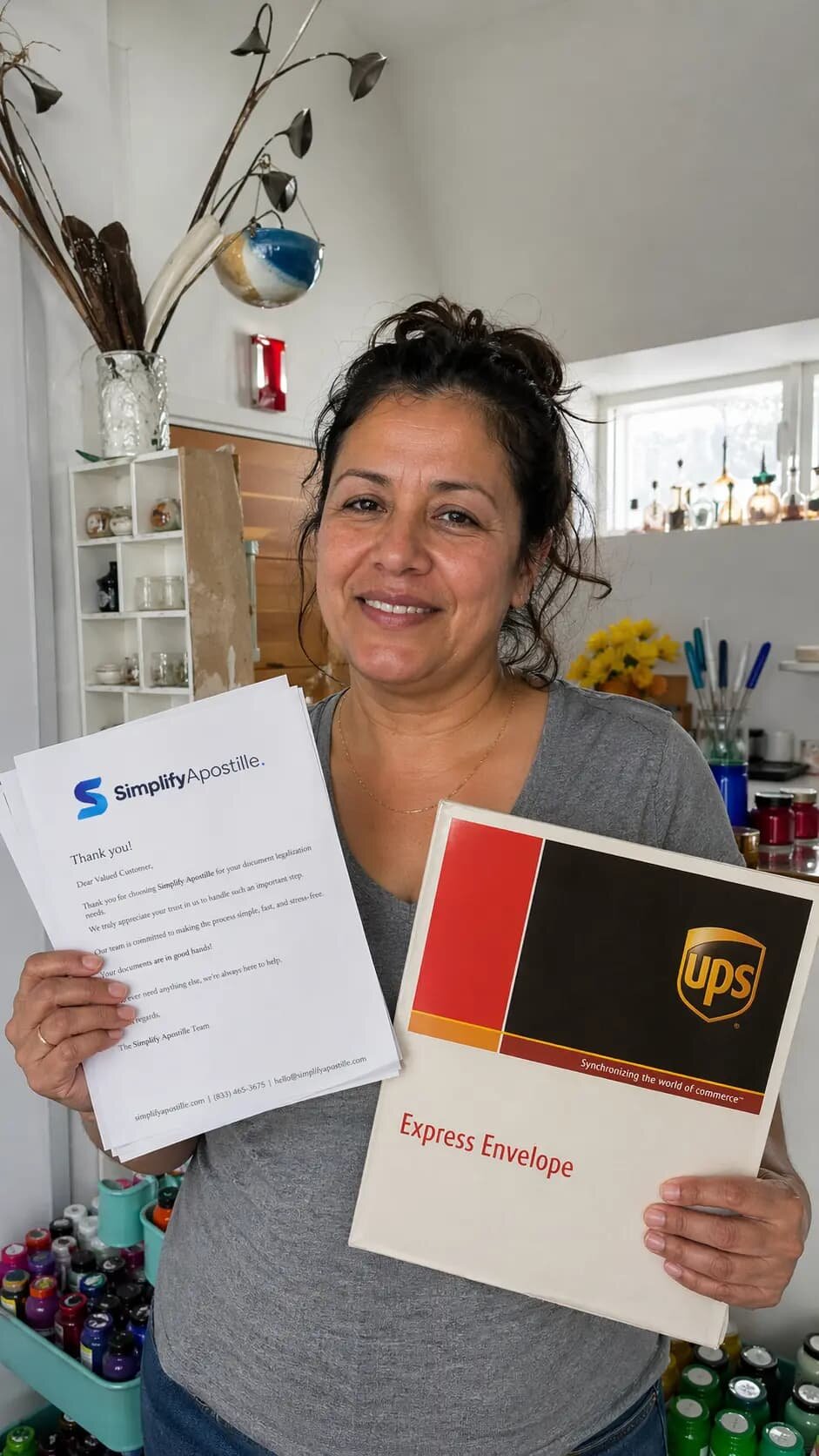 Apostille delivered to client in Mexico